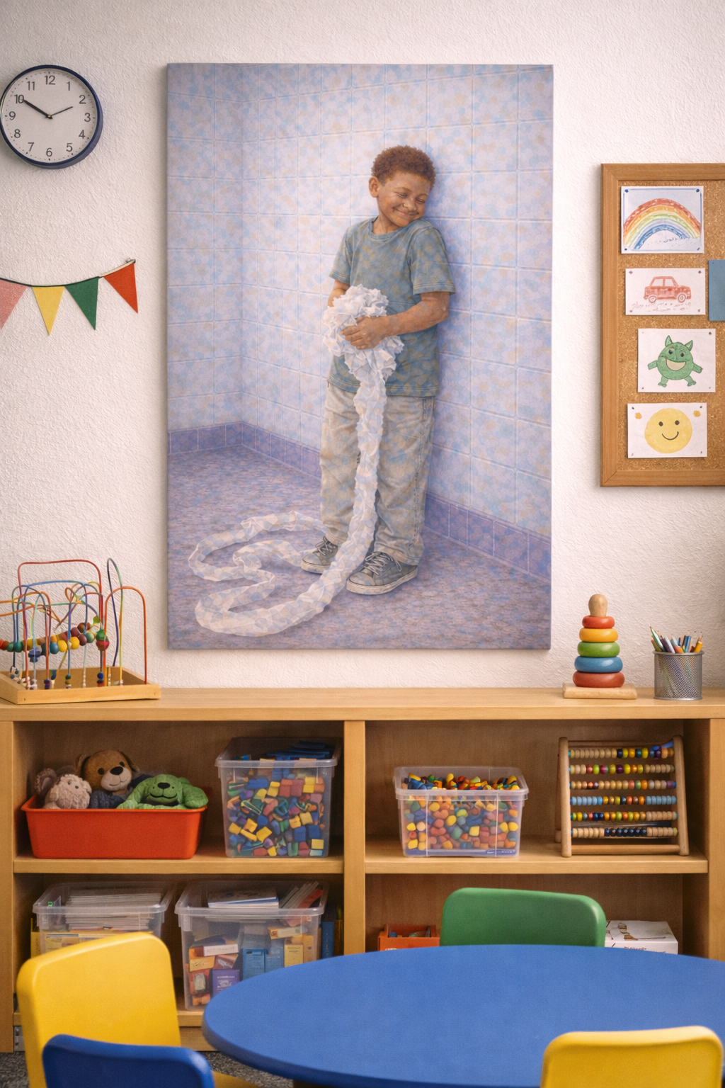 Digital Canvas Print - Almost Sorry, Young Ethnic Male Student – Inspiring School Art