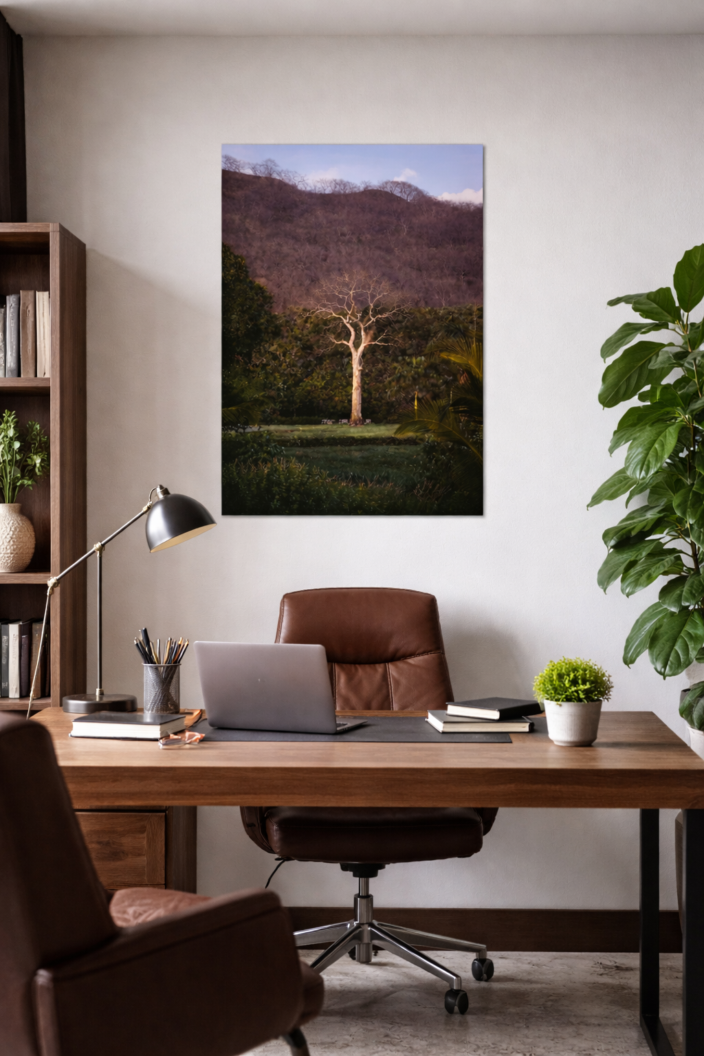 Standing Witness Canvas Print – Petrified Tree Still Life – Home Decor Art