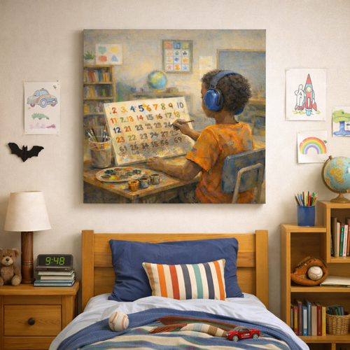 Canvas Print - Painting Numbers on the Spectrum - Immersive Art Experience