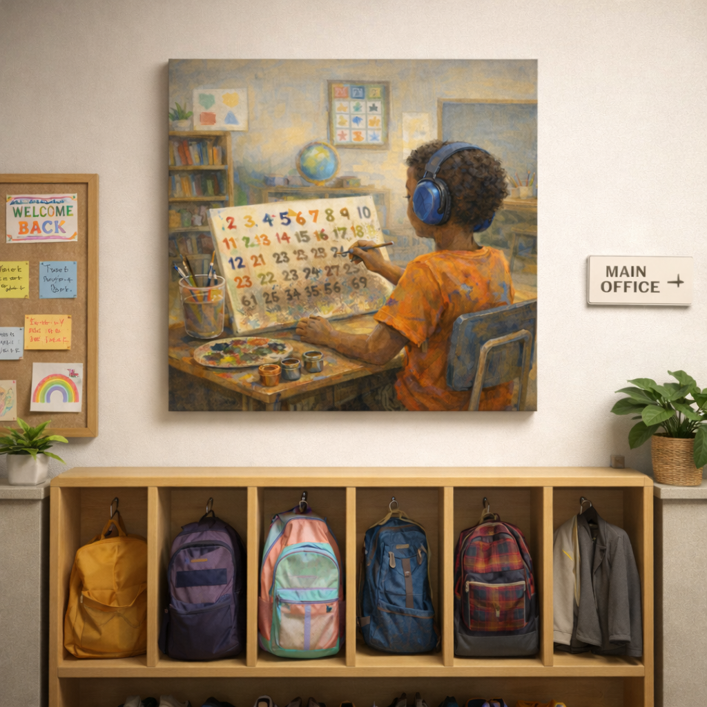 Canvas Print - Painting Numbers on the Spectrum - Immersive Art Experience