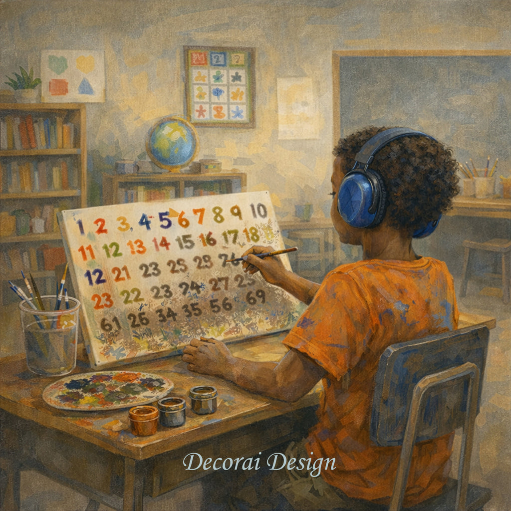 Canvas Print - Painting Numbers on the Spectrum - Immersive Art Experience