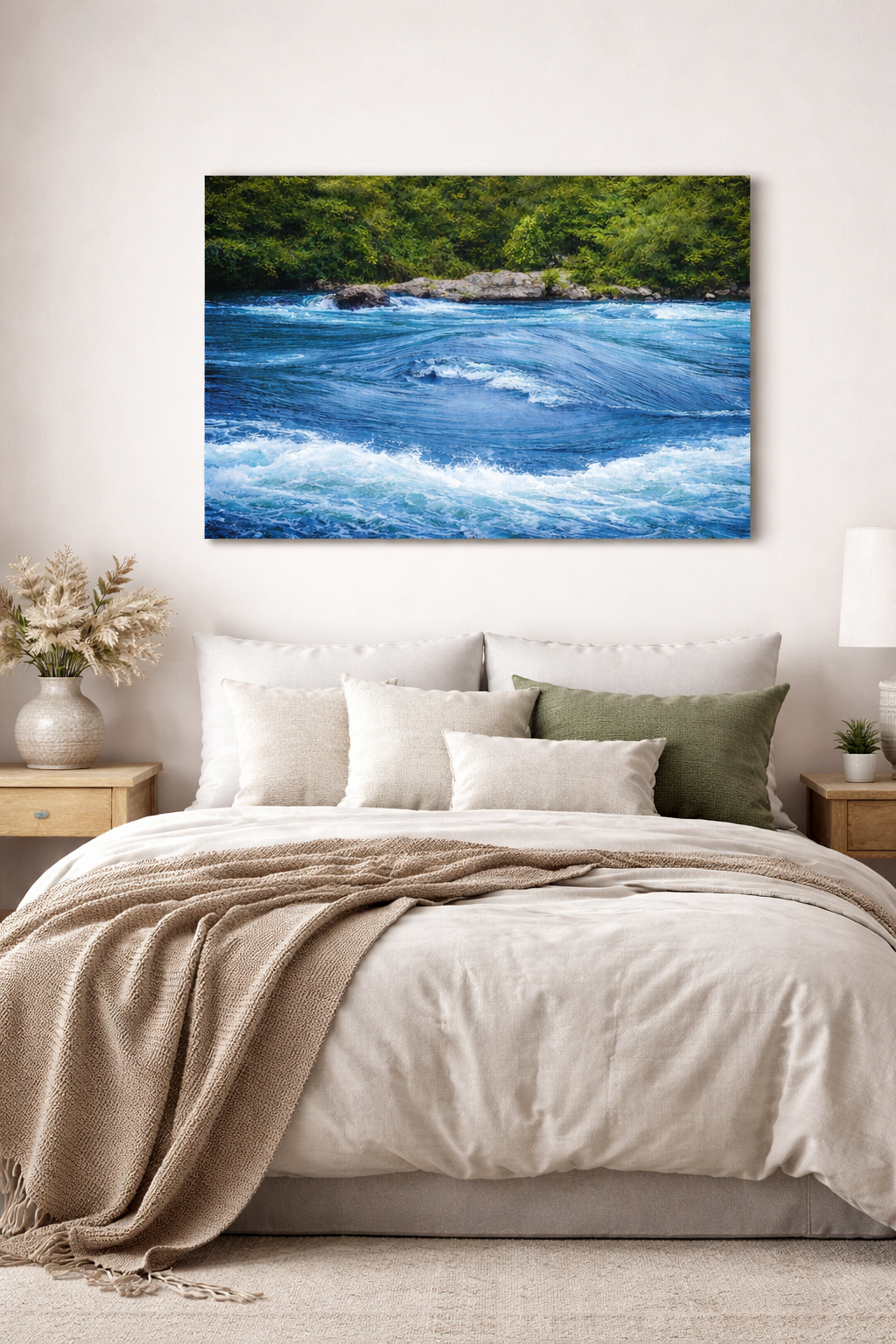 Digital Print Canvas - Water Landscape - Held Breath, A River Swell