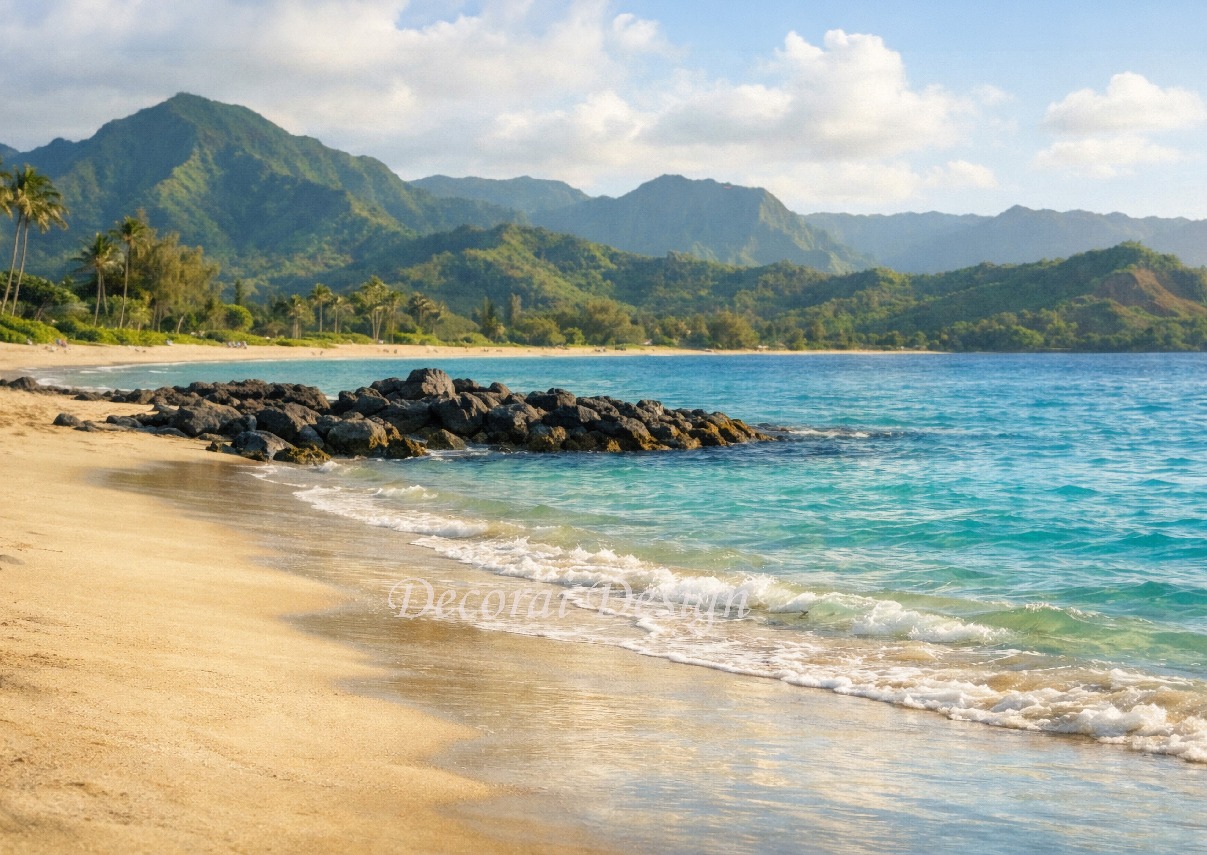 Quiet Shoreline – Digital Print Water Landscape on Canvas