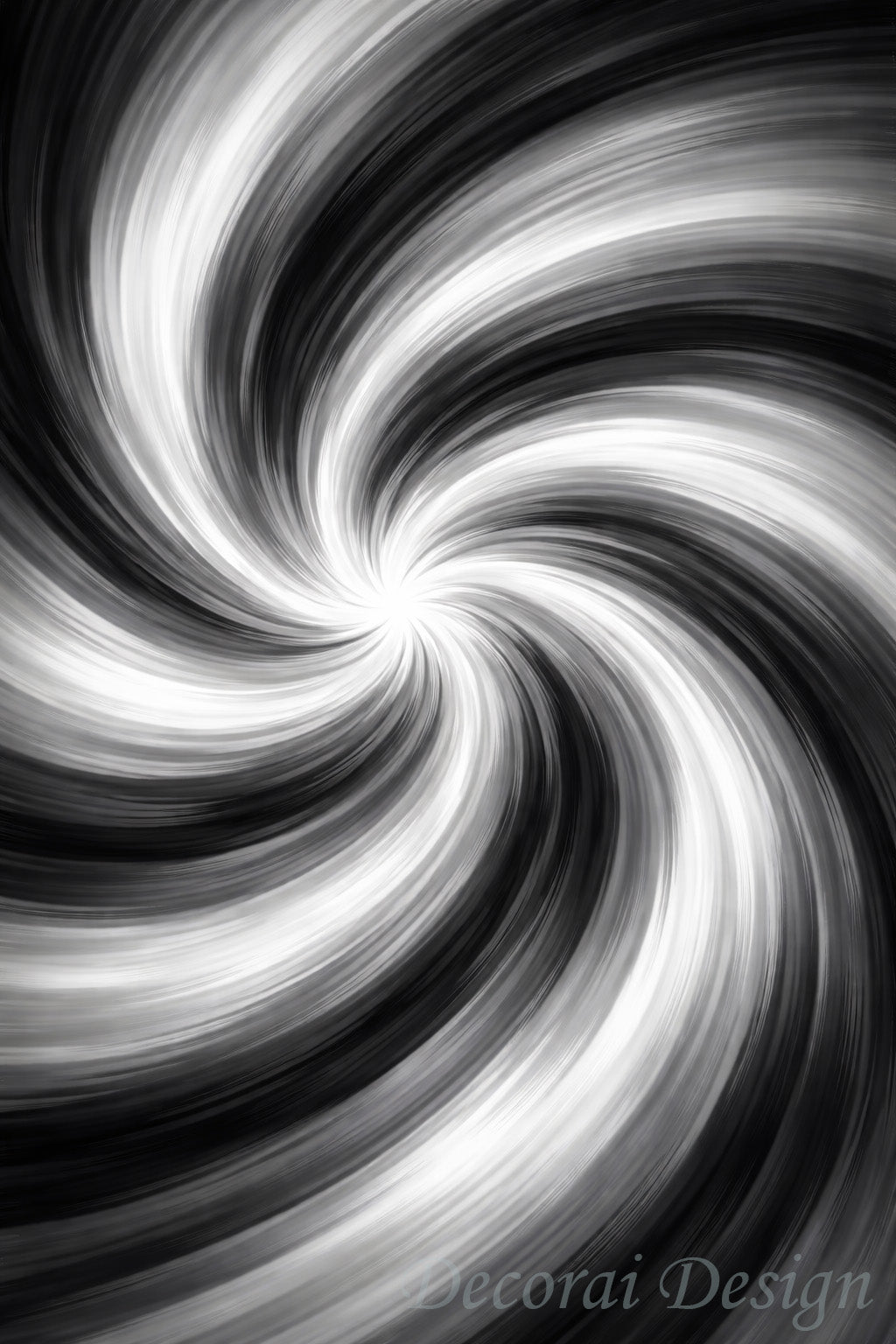 Canvas Print - Within the Drift - Monochrome - Abstract Digital Art